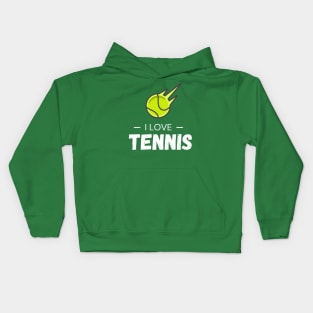 I love Tennis Kids Hoodie